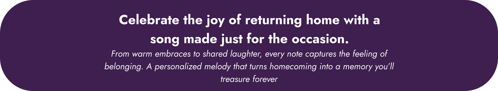 Personalized military homecoming song banner – YourMelodyMakers