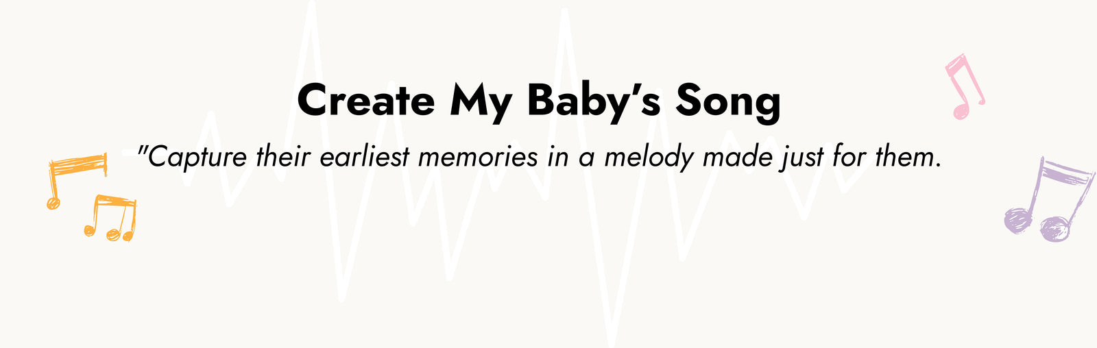 Personalized baby name lullaby song banner – YourMelodyMakers
