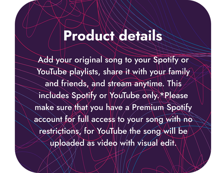 Custom song gift – YourMelodyMakers
